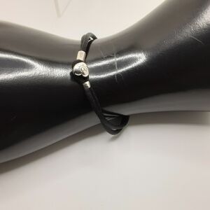 Authentic Pandora Black Fabric Cord Bracelet - Good Used Condition